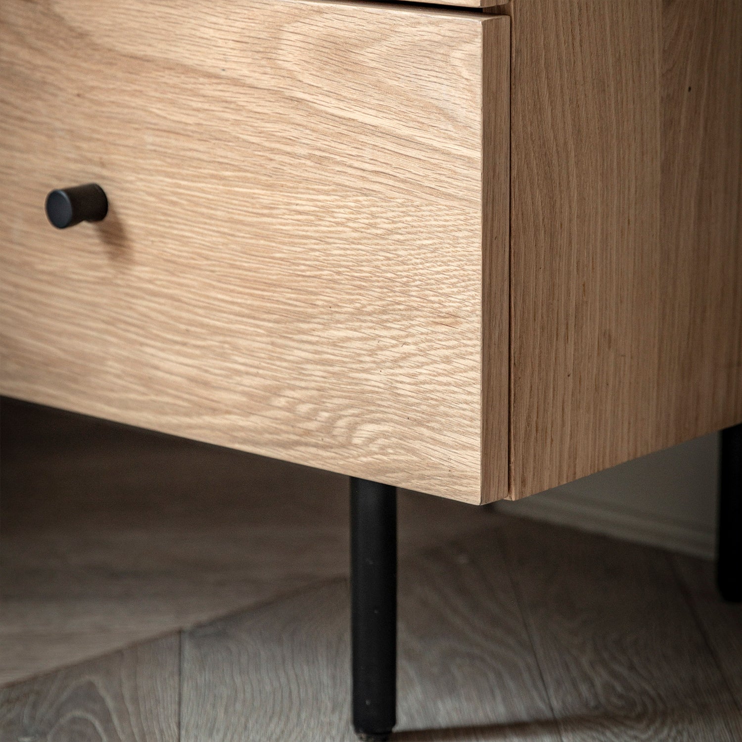 Ansel 3 Drawer Chest:- Natural