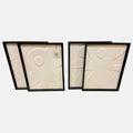 CLEARANCE - Set of 4 White Canvas