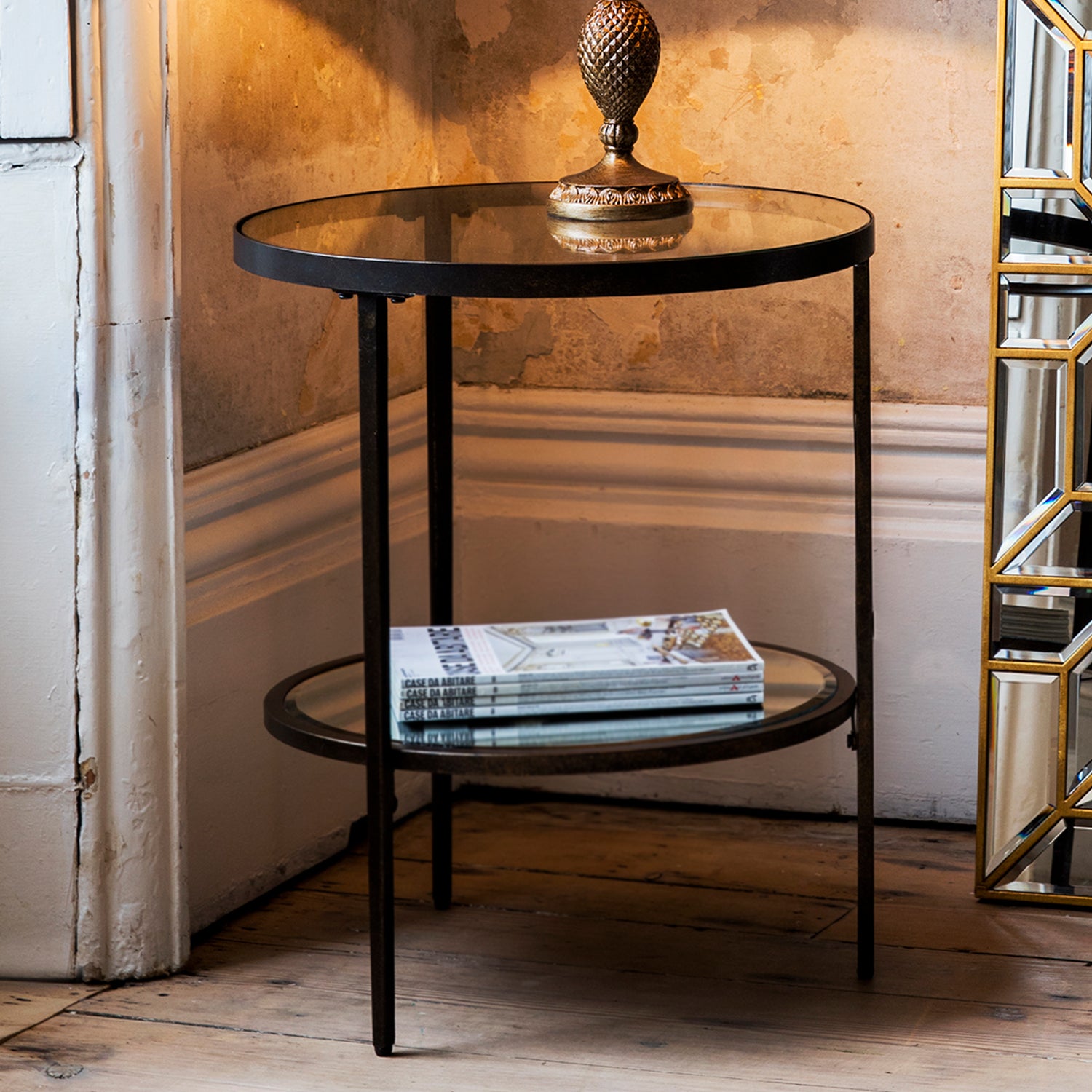 Jude Side Table:- Bronze