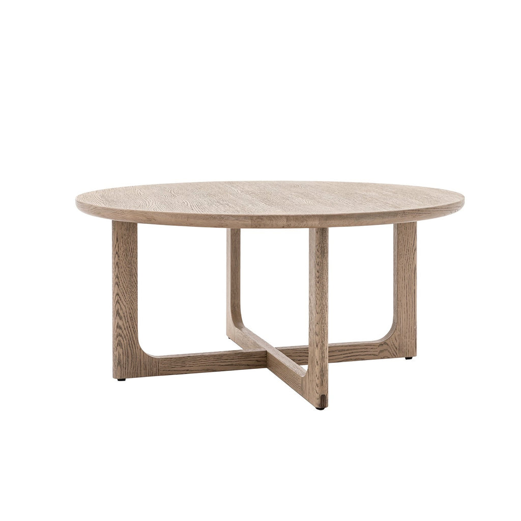 Maurice Round Coffee Table:- Smoked