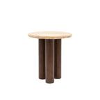 Quincy Side Table:- Dark Wood