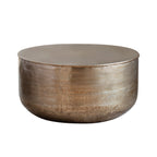 Stylish Bronze Metal Quinn Coffee Table Featuring Contemporary Design and Durable Construction
