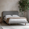 Amia 4ft6 Double Bed - Grey Stone