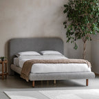 Amia 4ft6 Double Bed - Grey Stone