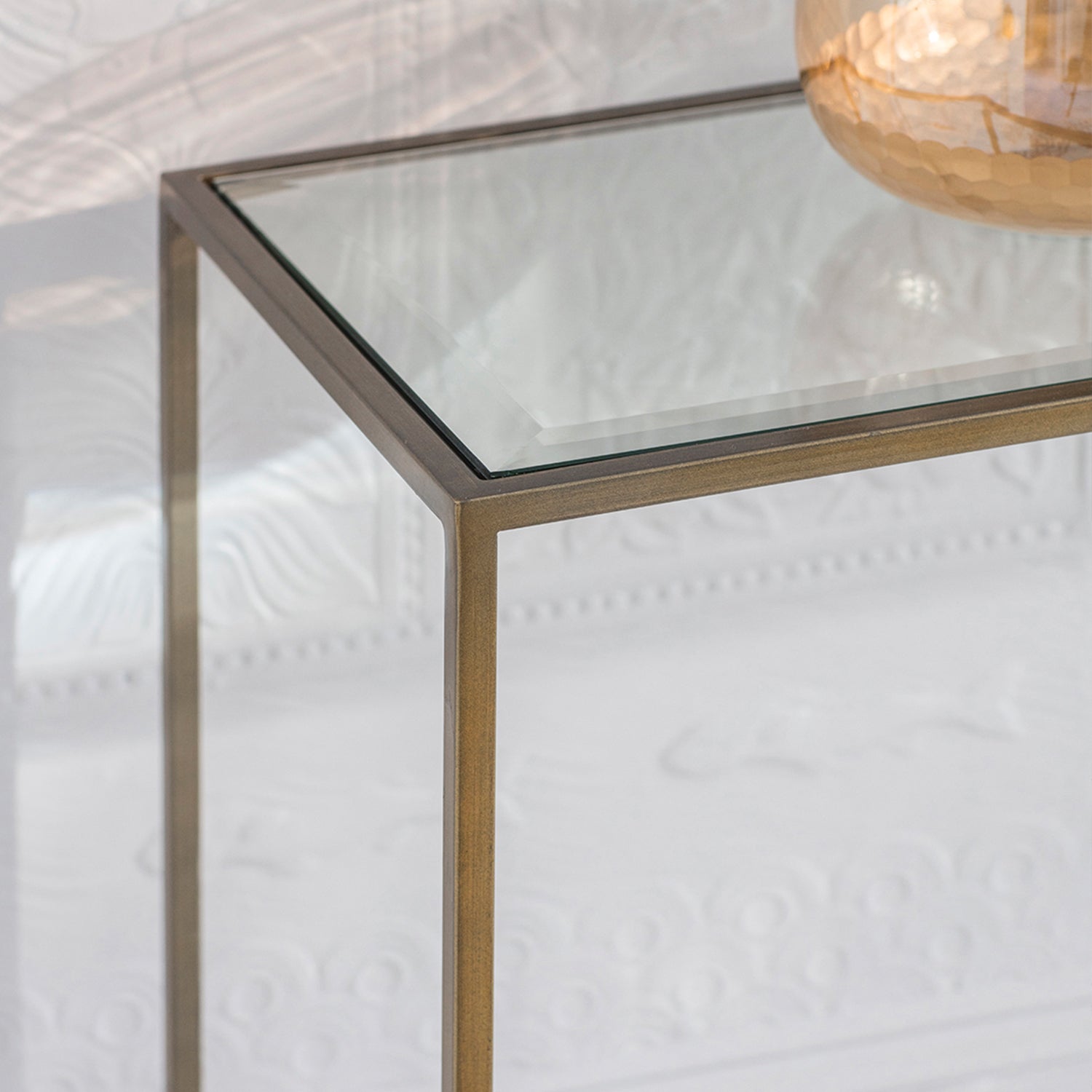 Ezra Console Table:- Bronze