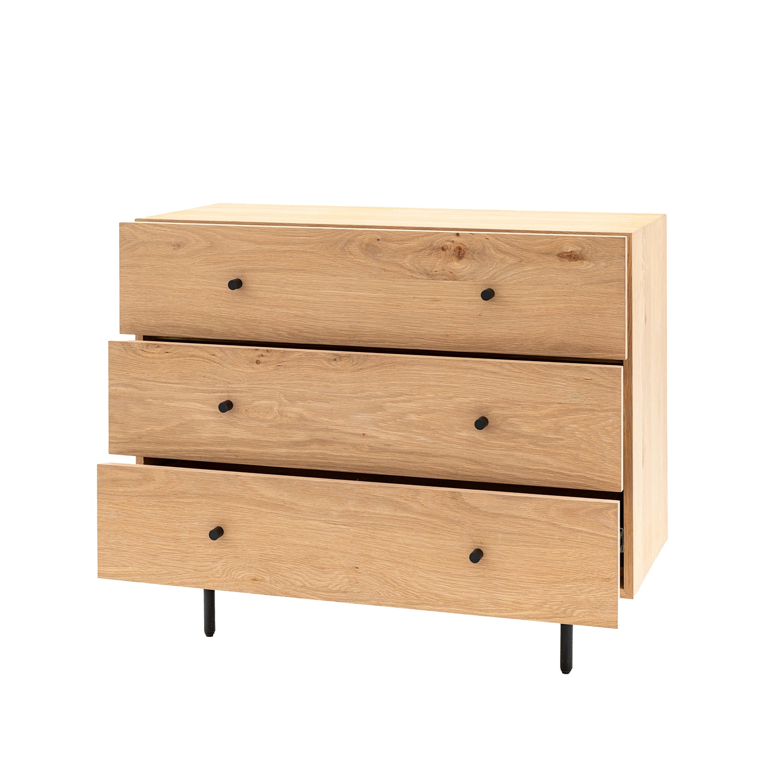 Ansel 3 Drawer Chest:- Natural