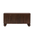 Maelynn 4 Door Sideboard - 170x43x80 / Dark Wood