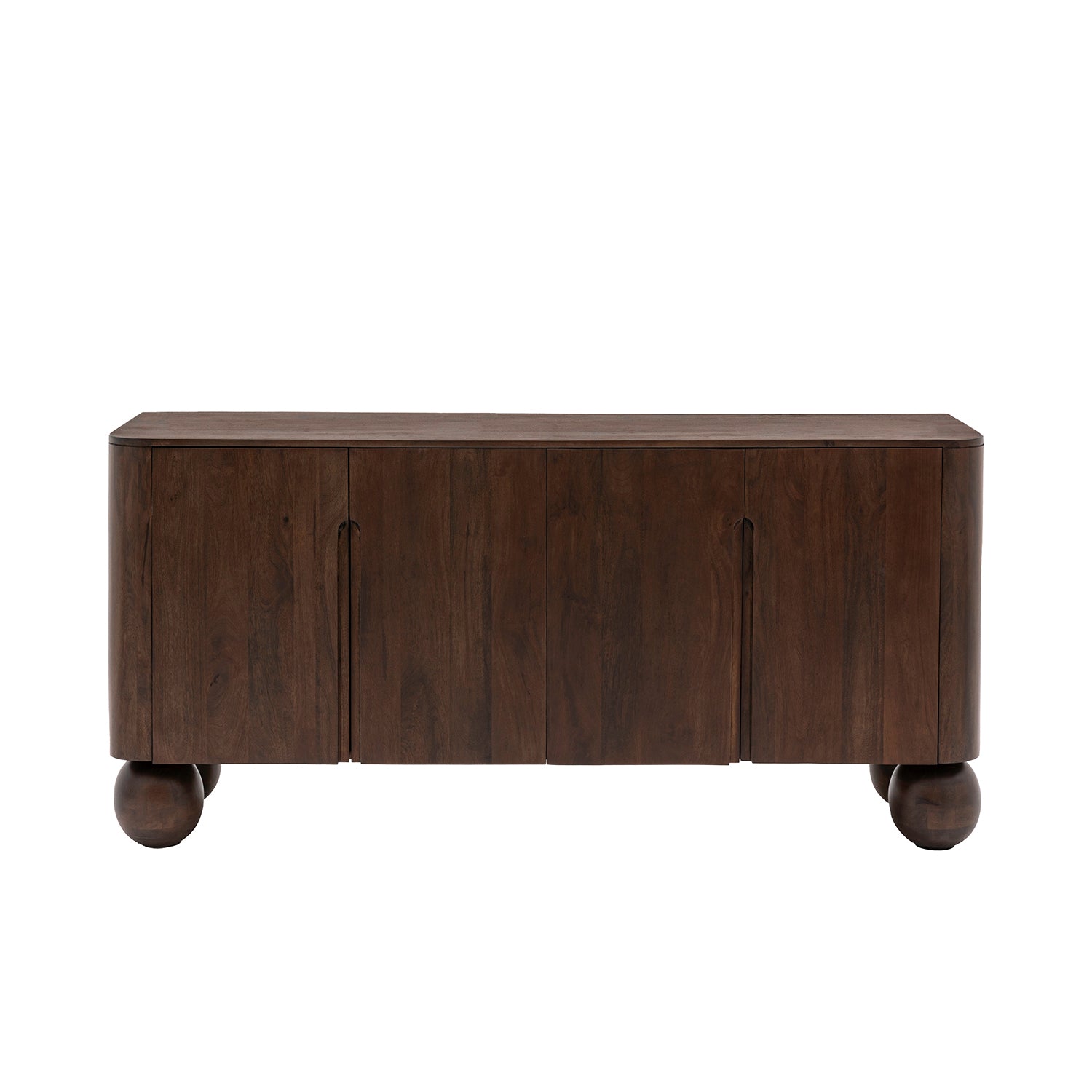 Maelynn 4 Door Sideboard - 170x43x80 / Dark Wood