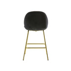 Levi Barstool - Black Velvet & Brass