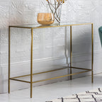 Ezra Console Table:- Bronze