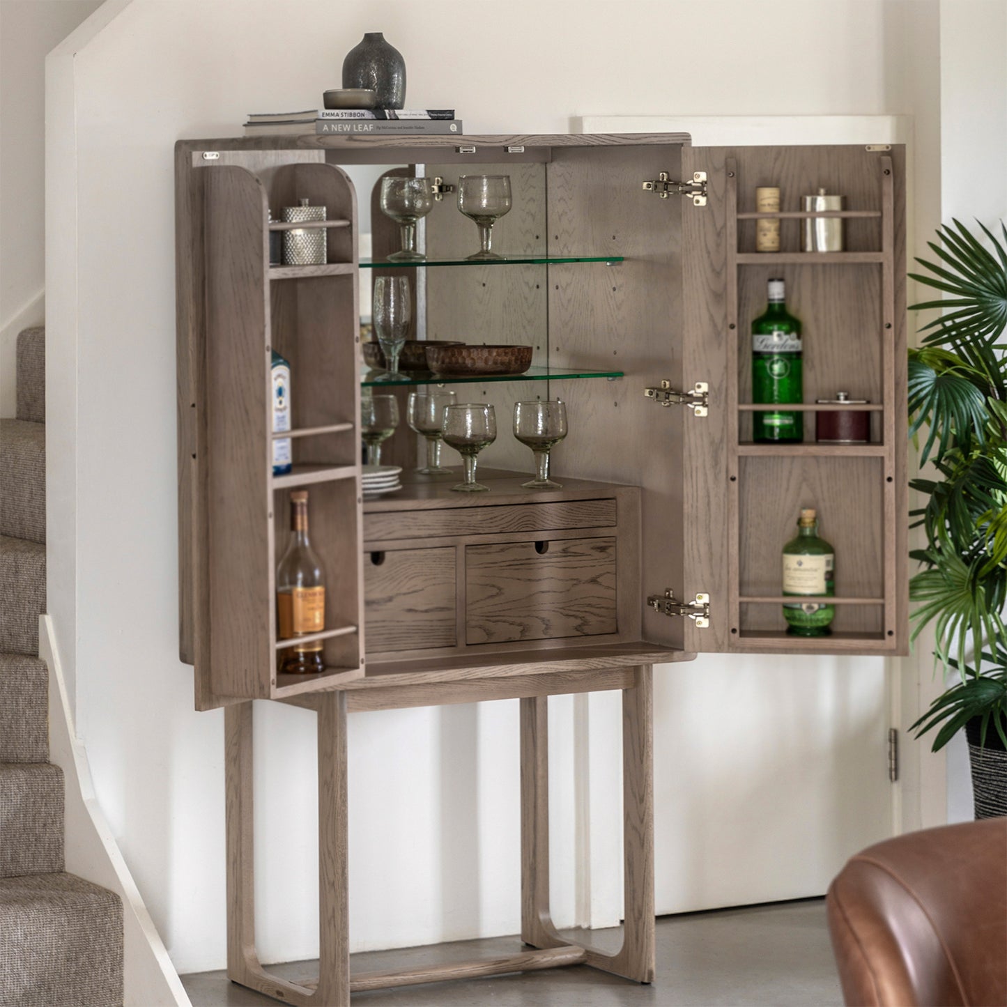 Maurice Cocktail Cabinet:- Smoked