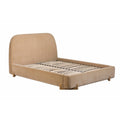 Clerkenwell Upholstered Bedframe - Double in Beige on a white background