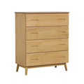 Stockholm Oak - 4 Drawer Chest