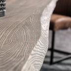 Kips Bay Oak Dining Table (40mm) U Steel Legs