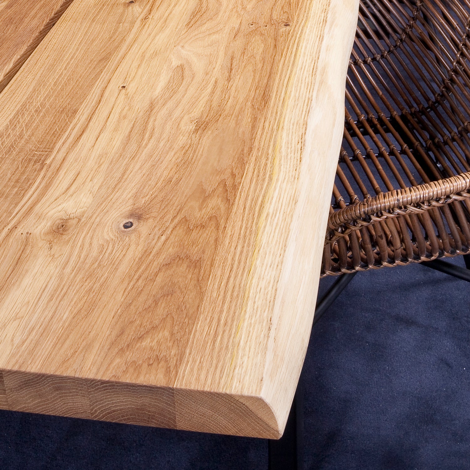 Kips Bay Ash Dining Bench With U Steel Legs