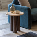 Quincy Side Table:- Dark Wood