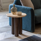 Quincy Side Table:- Dark Wood