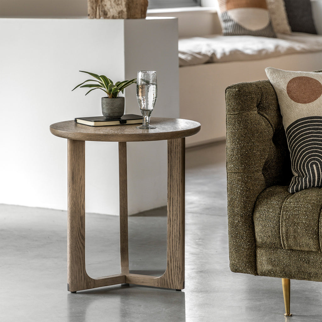 Maurice Side Table:- Smoked