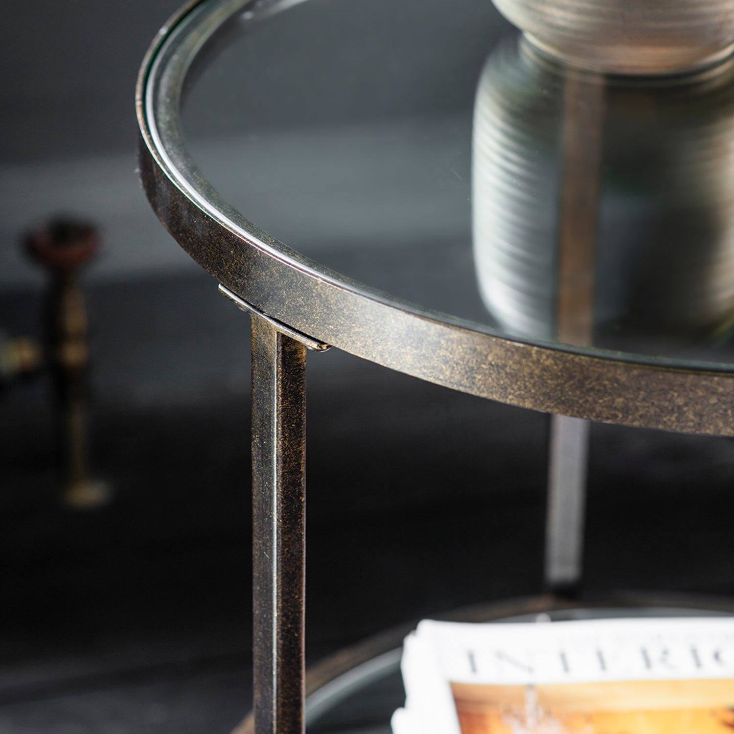 Jude Side Table:- Bronze