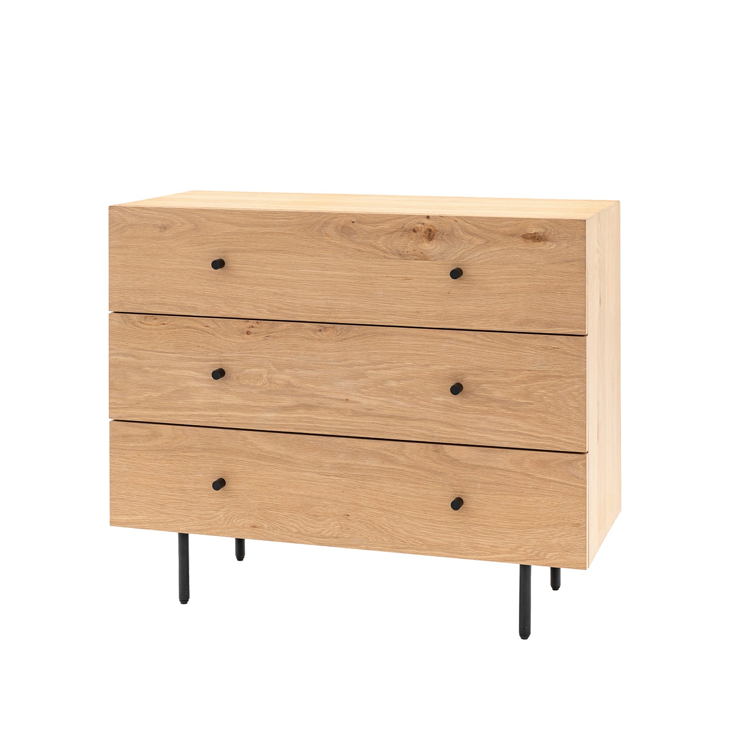 Ansel 3 Drawer Chest:- Natural