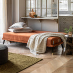 Dawson Sofa Bed - Burnt Orange Velvet