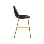 Levi Barstool - Black Velvet & Brass