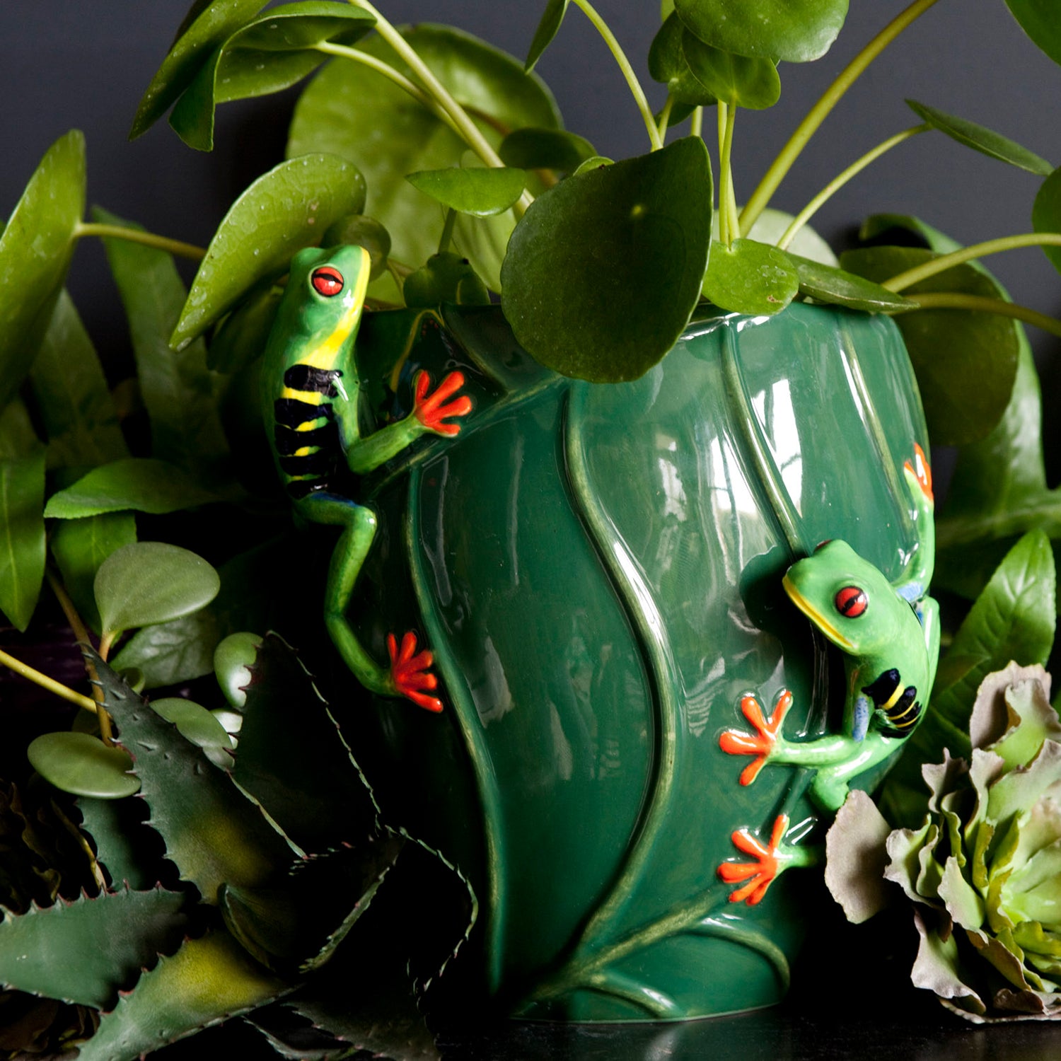 Tree Frog Flower Vase