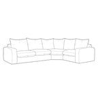 Dora Small Corner Sofa - LHF