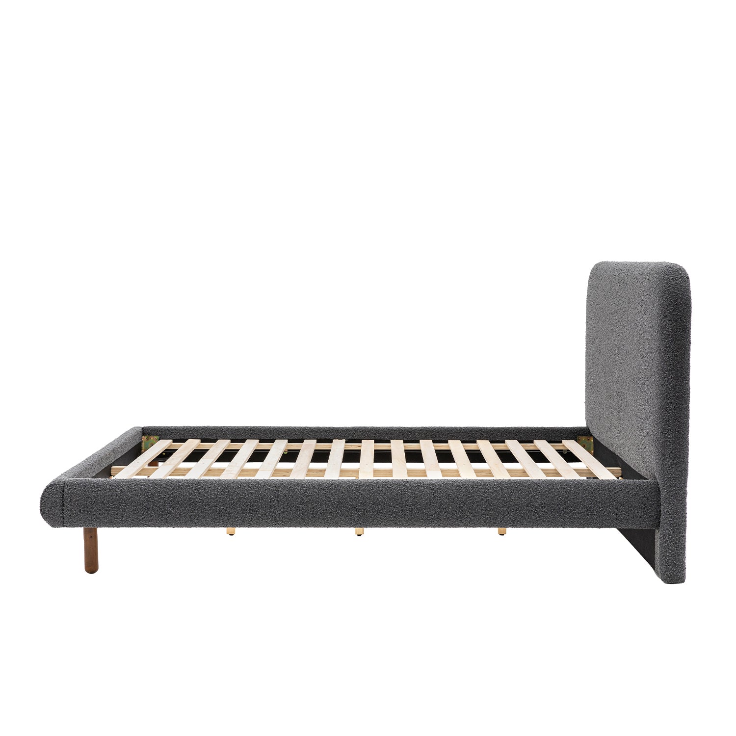 Amia 5ft Kingsize Bed - Charcoal