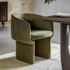 Elliot Dining Chair Moss Green Velvet