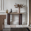 Quincy Console Table:- Dark Wood