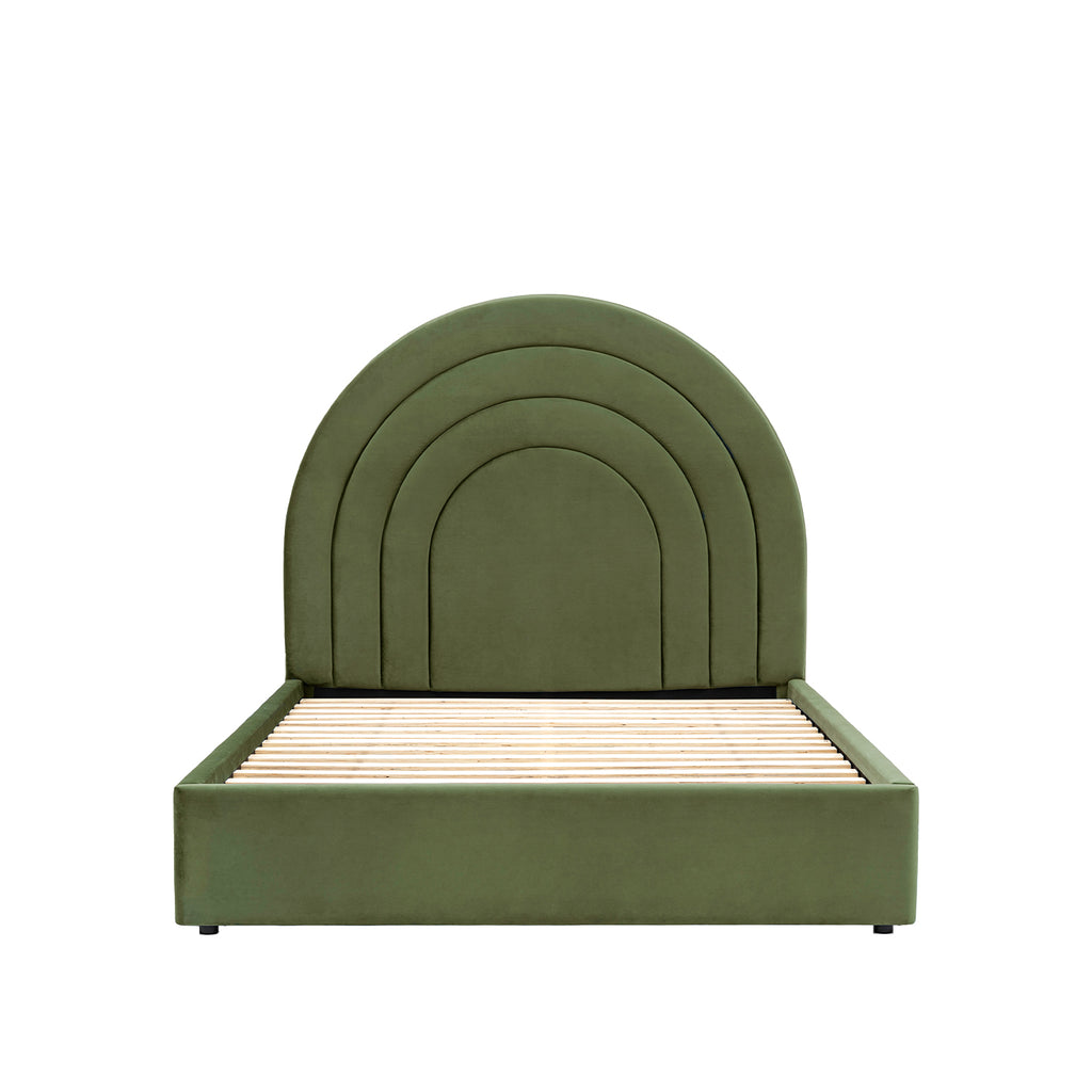 Emi 5ft Kingsize Bed:- Olive