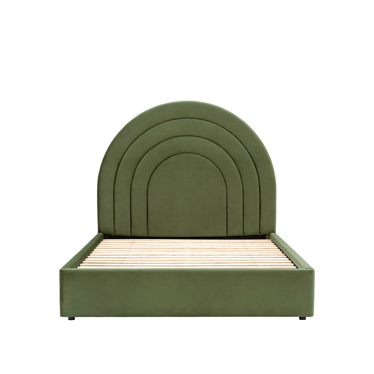 Emi 5ft Kingsize Bed:- Olive