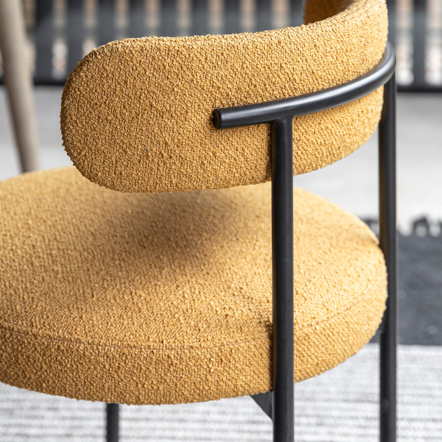 Perla Dining Chair:- Ochre