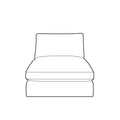 Margo Sofa Module - Armless Unit