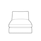 Margo Sofa Module - Armless Unit