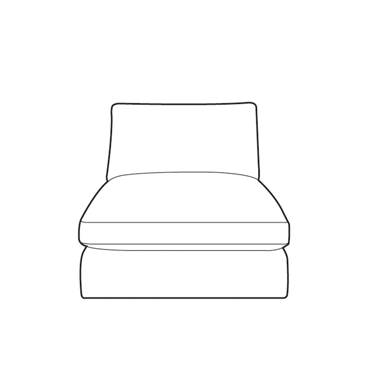 Margo Sofa Module - Armless Unit