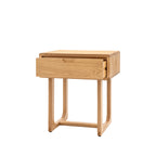 Maurice 1 Drawer Bedside:- Natural