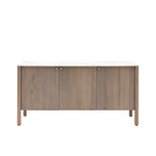 Zia 3 Door Sideboard:- Grey Wash / White