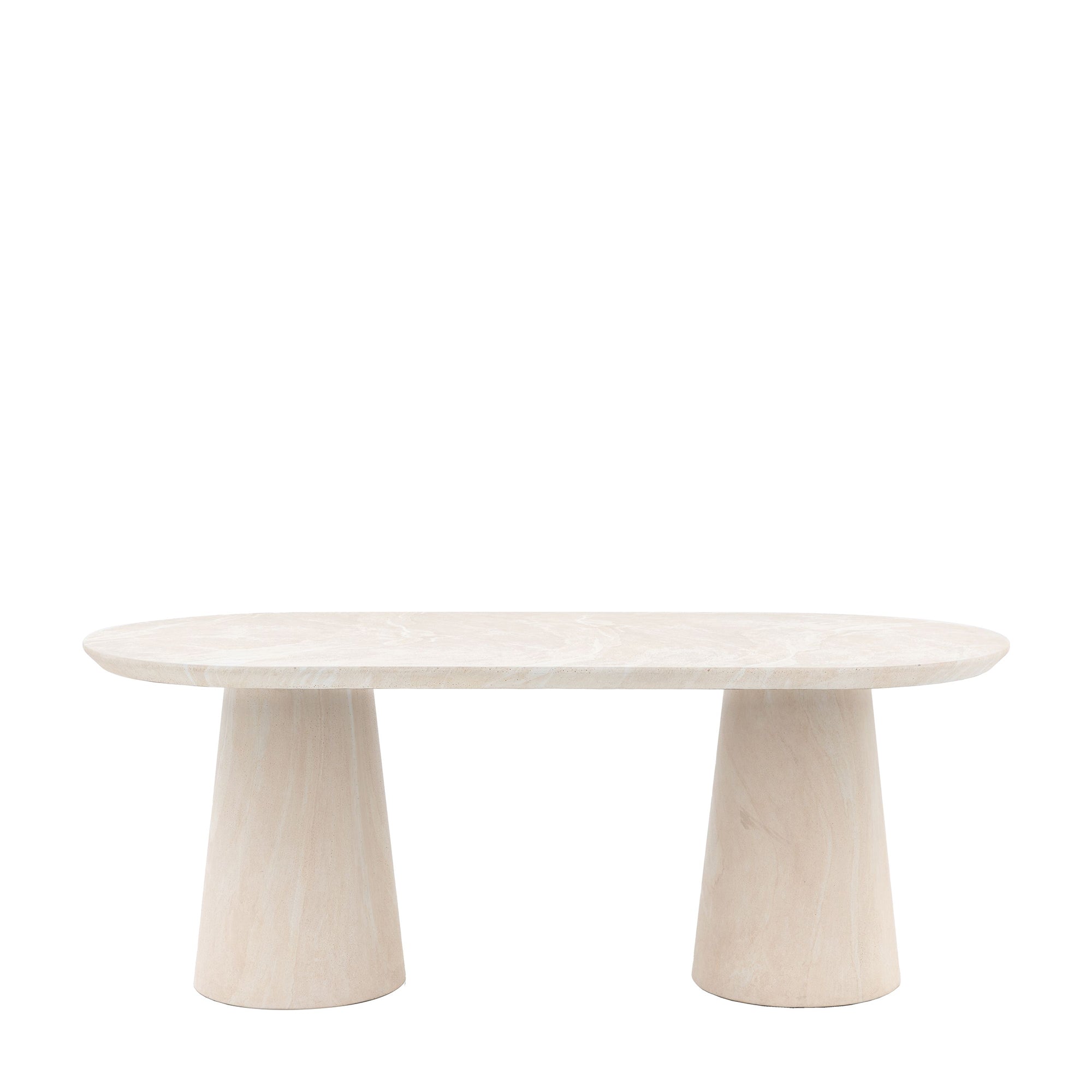 Bowery Dining Table - Travertine Style
