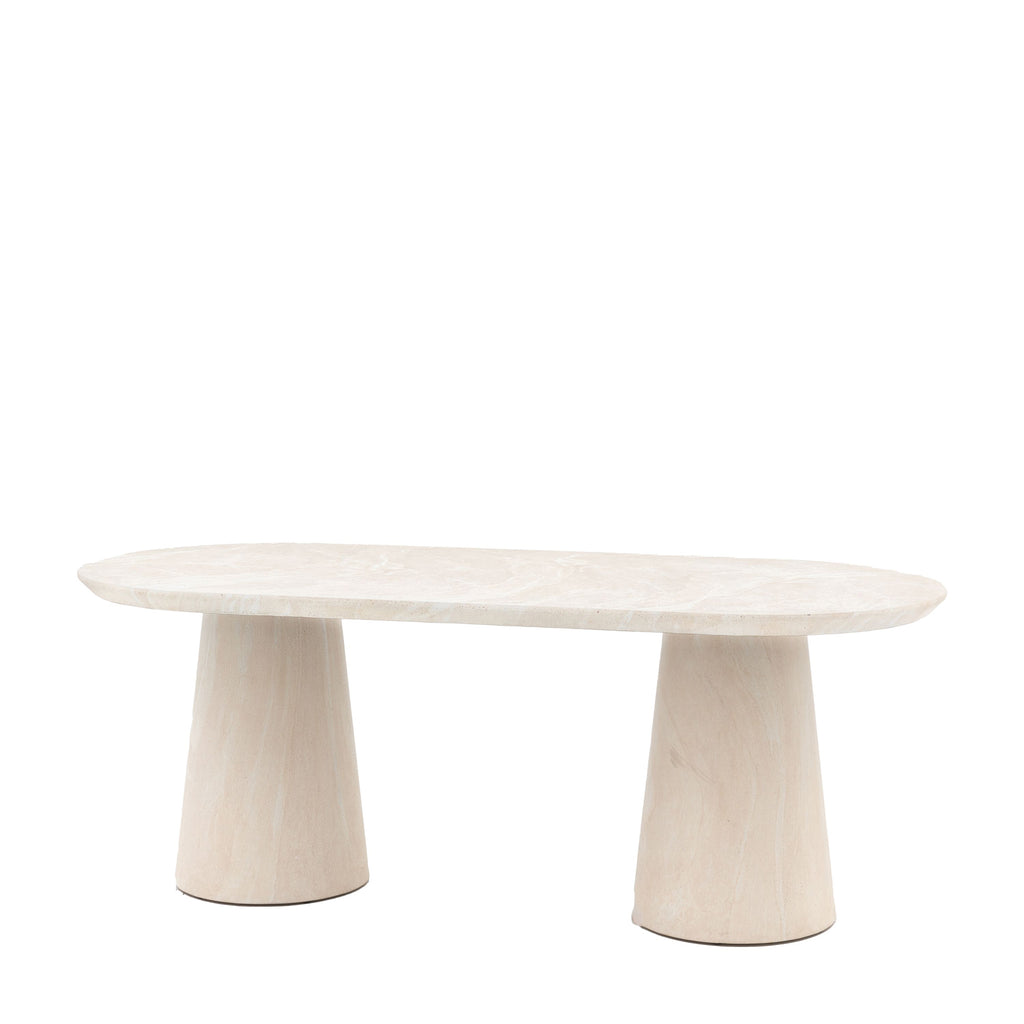 Bowery Dining Table - Travertine Style