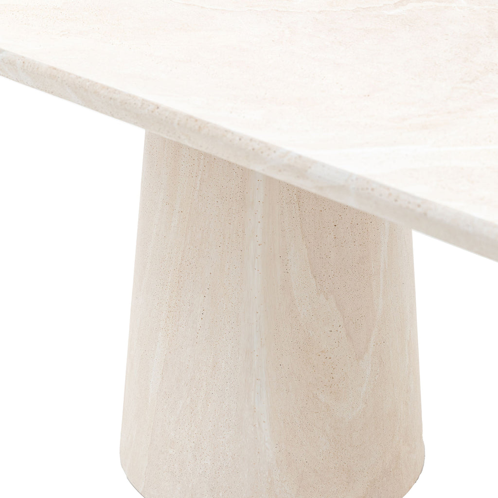Bowery Dining Table - Travertine Style