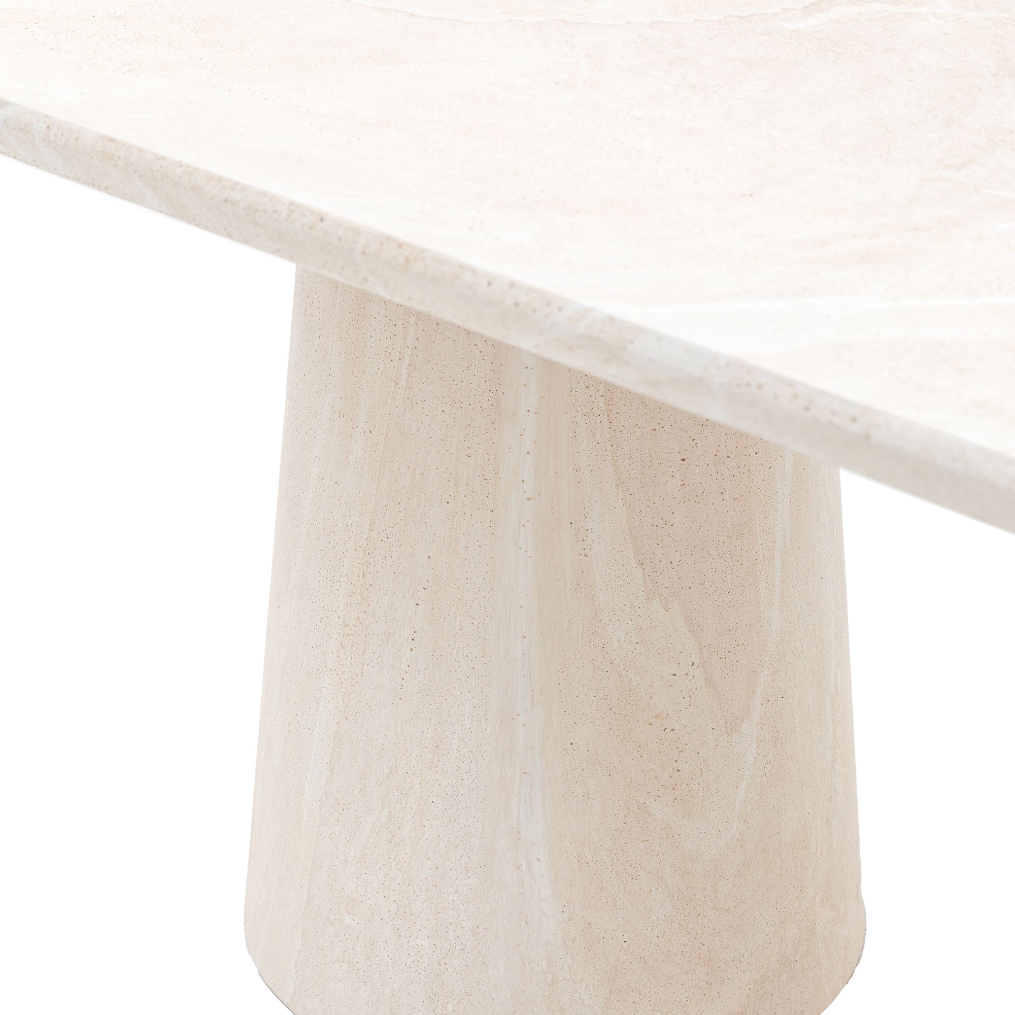 Bowery Dining Table - Travertine Style