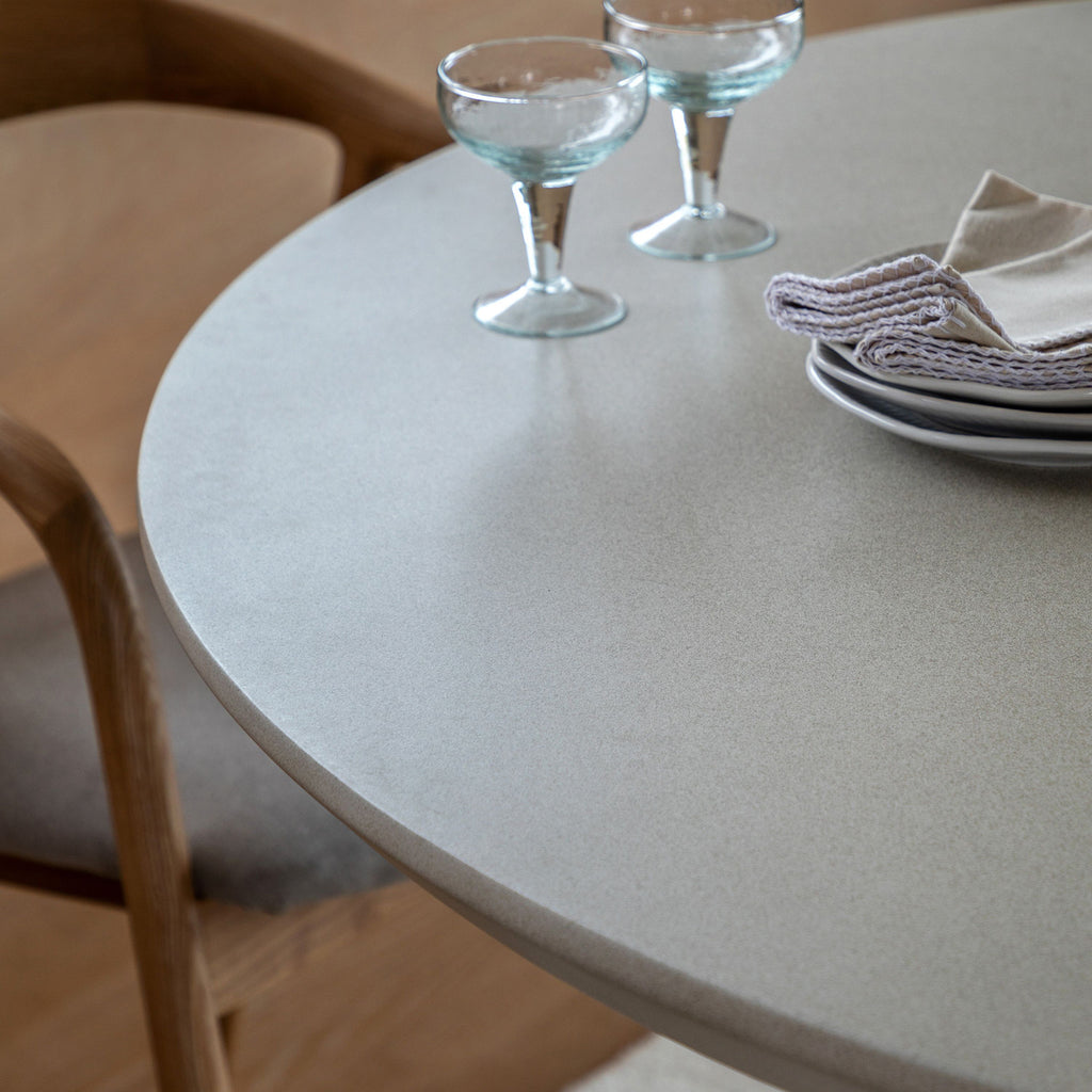 Bowery Round Dining Table - White