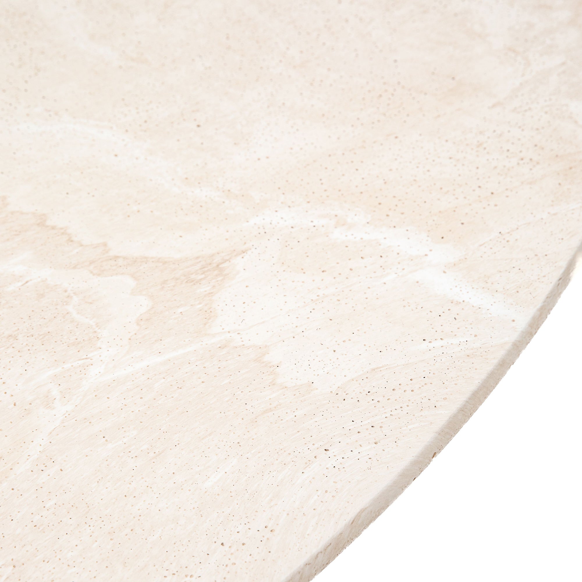 Bowery Round Dining Table - Travertine Style