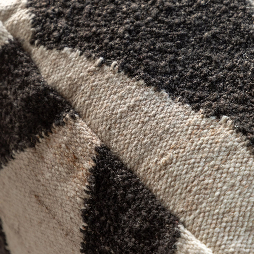 Black & White Pouffe - Square