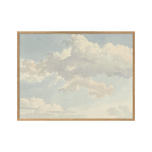 No. 5903 Clouds IV - 50cm x 70cm with Oak Frame
