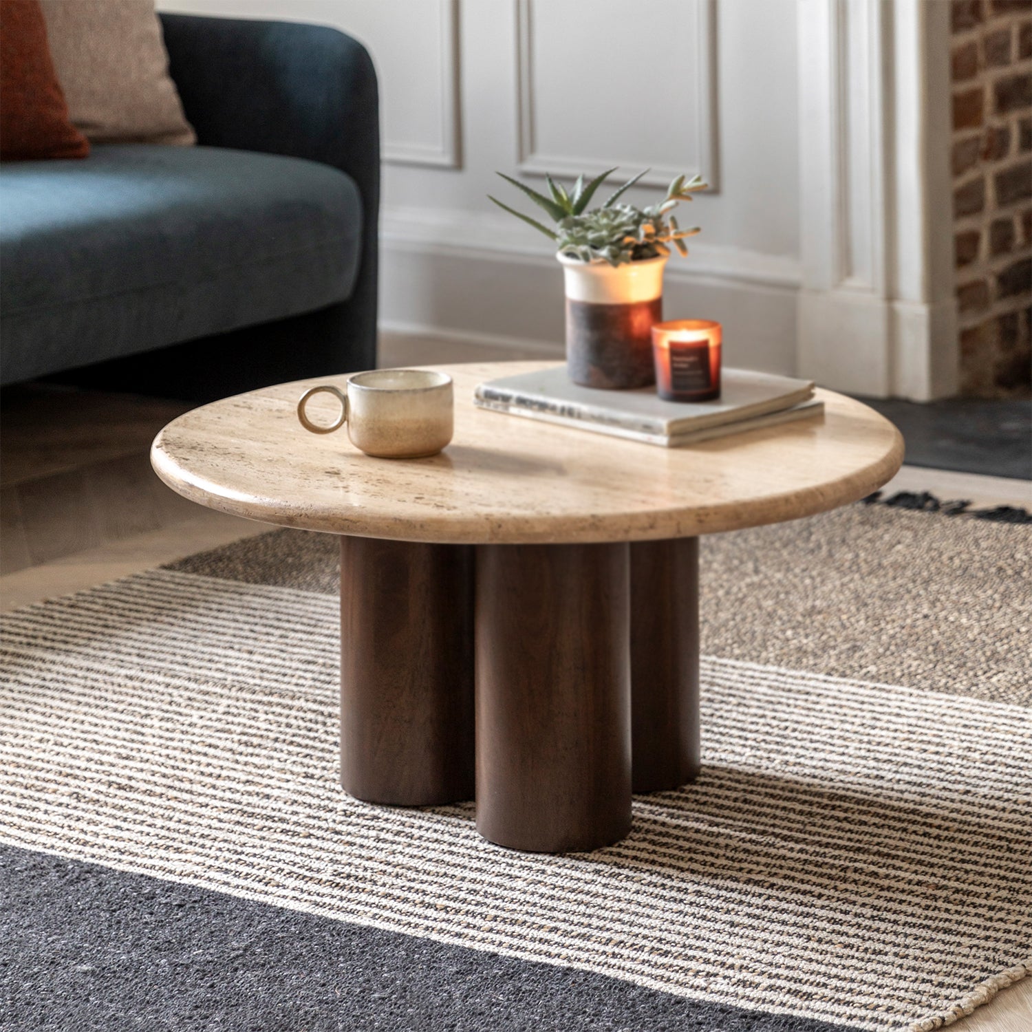 Quincy Coffee Table:- Dark Wood