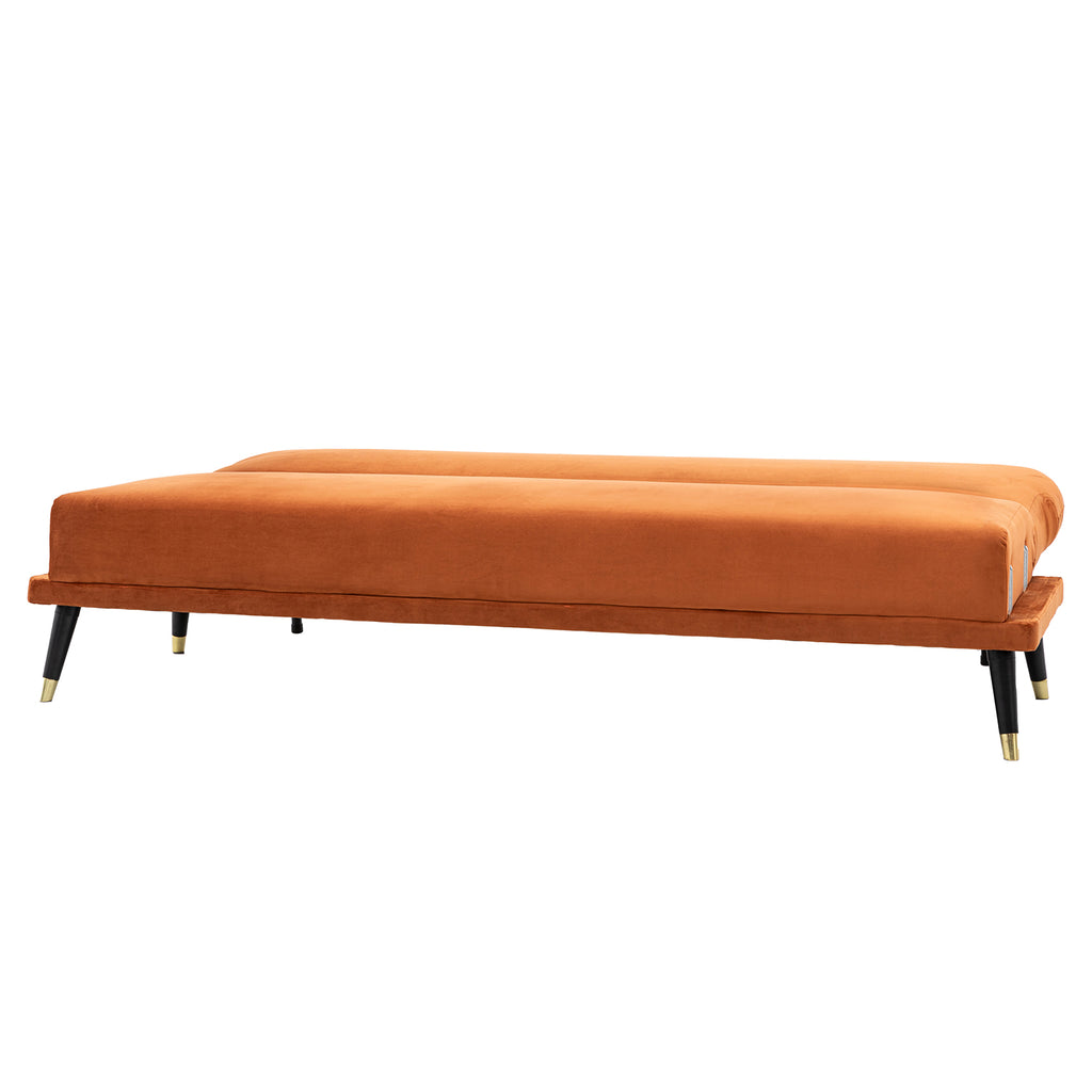 Dawson Sofa Bed - Burnt Orange Velvet