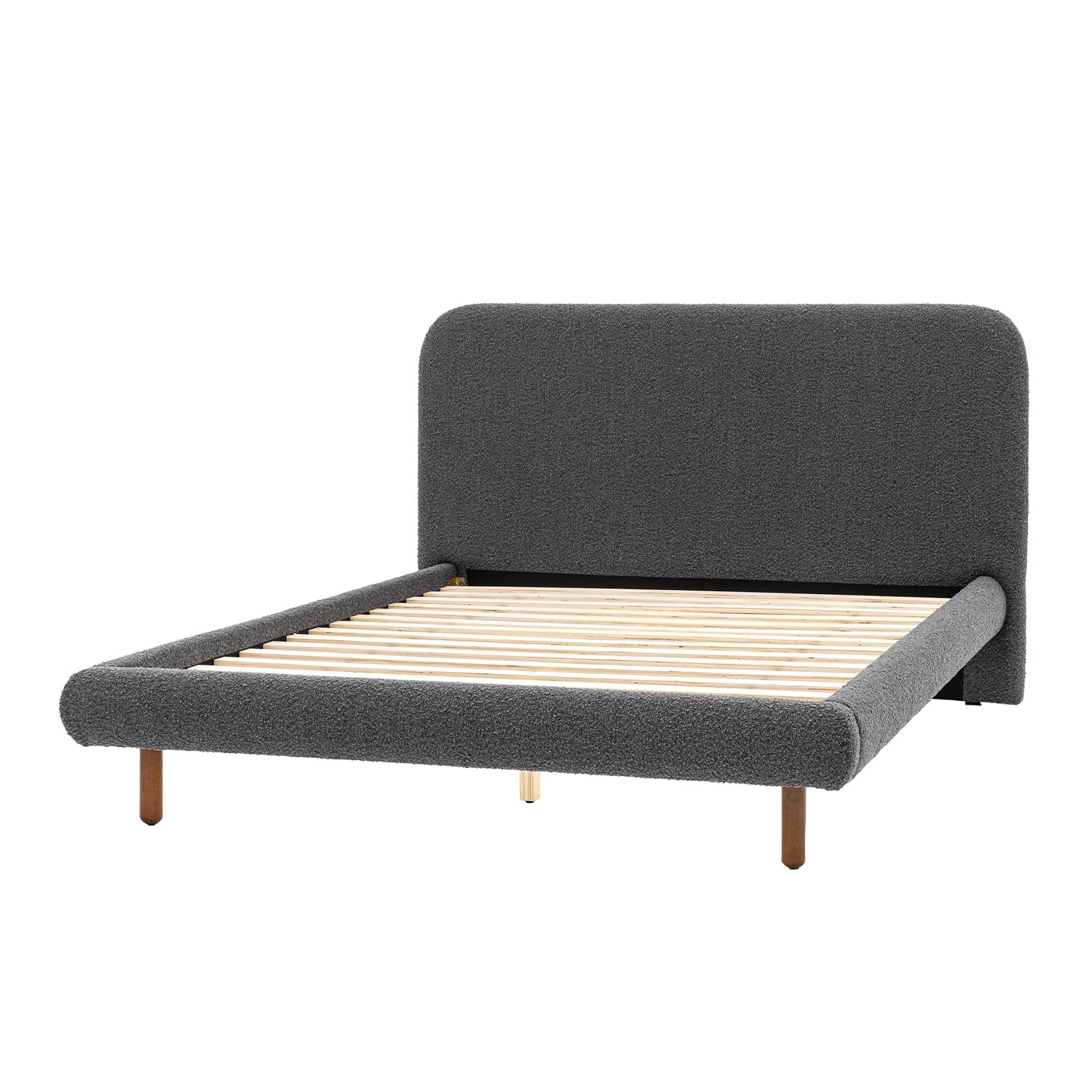 Amia 5ft Kingsize Bed - Charcoal